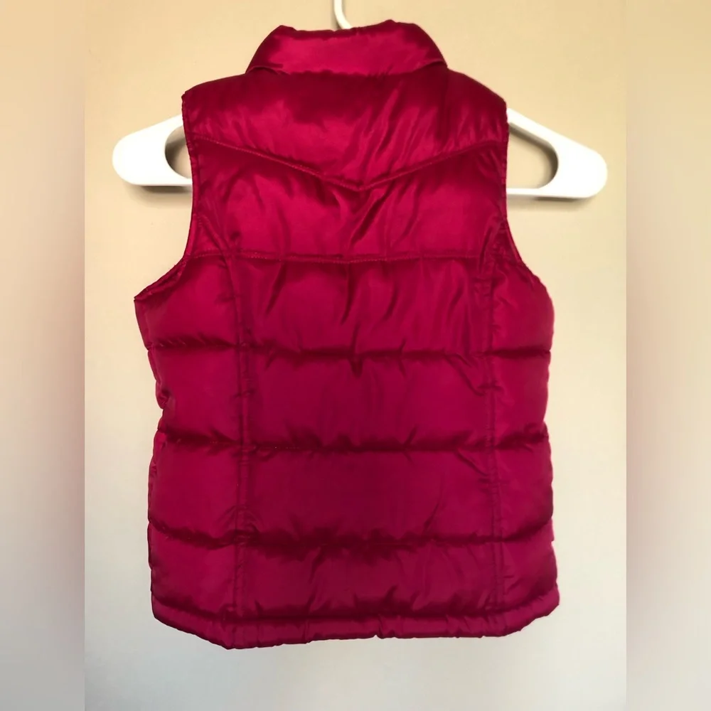 Girl’s Old Navy Pink Puffer Vest - Picture 4 of 7